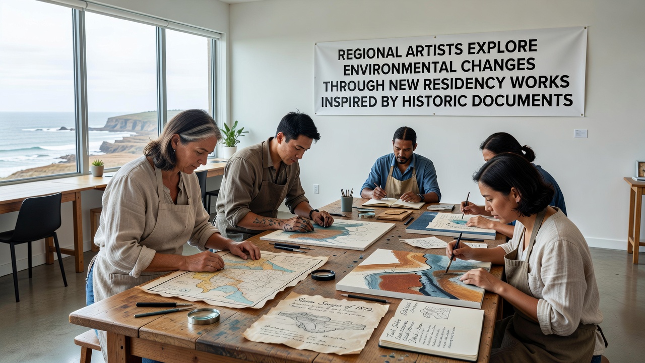 Regional Artists Draw on Archival Records to Examine Landscape Transformations in Residency Program